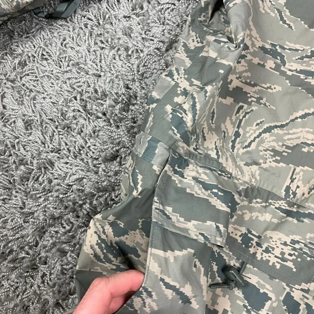 Air Force Parka Mens Medium Camouflage Camo Tiger Stripe APECS Nylon M Green - Picture 5 of 13